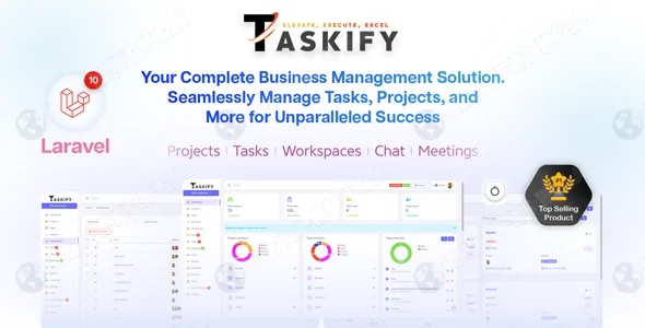Taskify SaaS v1.1.2 – Project Management System in Laravel Script