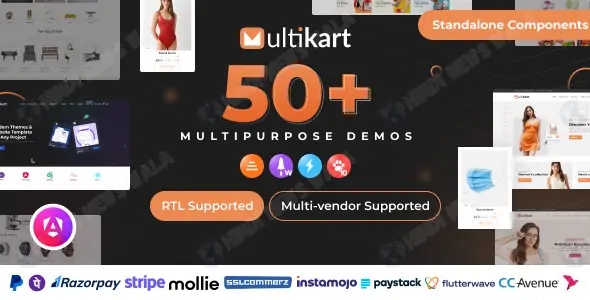 Multikart v1.0 – Single or Multivendor eCommerce with React Next JS & Laravel REST API Script