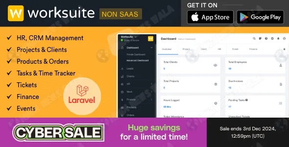 WORKSUITE v5.4.5 Nulled – HR, CRM and Project Management Script